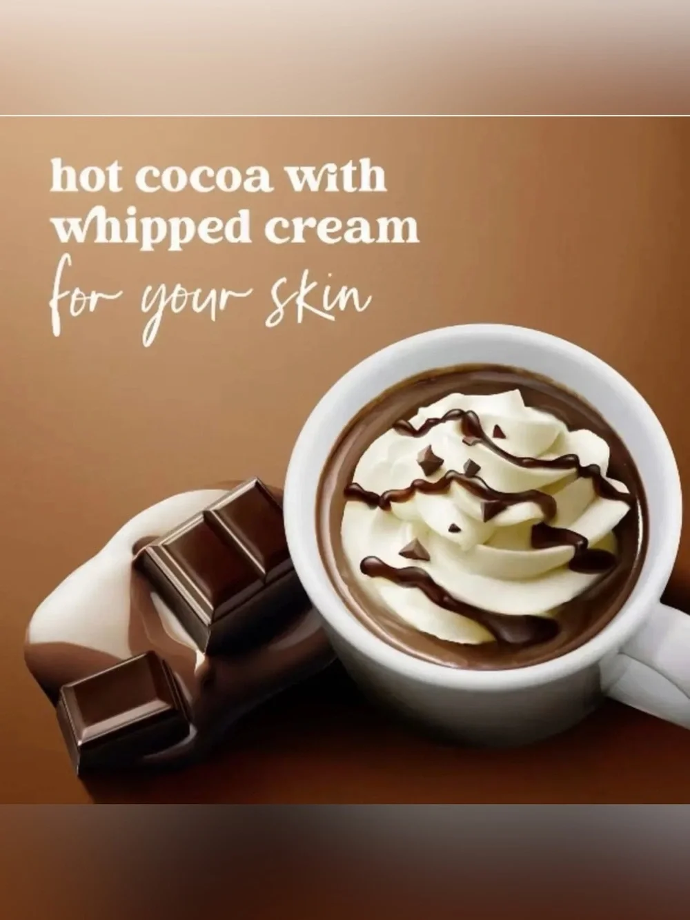 Dove HOT COCOA SWIRL 15 oz Body Scrub ~ Limited Edition ~ New